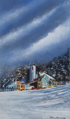 A Farm Nestled in the Bosom of Winter