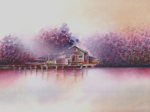Hastings Boathouse in Lavender Hues
